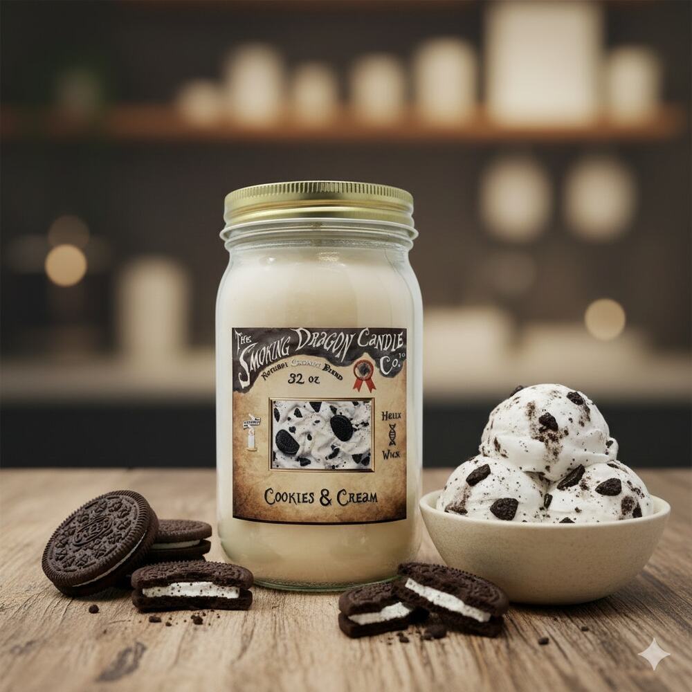 Cookies & Cream - 32 oz Coconut Wax Candle